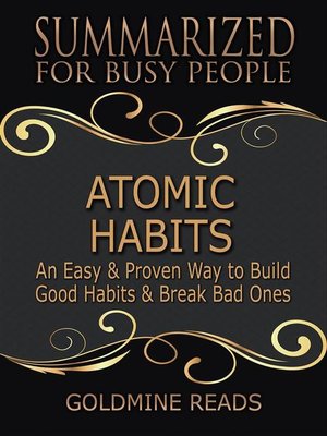 cover image of Atomic Habits--Summarized for Busy People